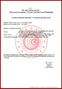 TS 12849 RUBİES GÜVENLİK SİSTEMLERİ ALARM CİHAZLARI SATIŞ SONRASI HİZMET YETERLİLİK BELGESİ